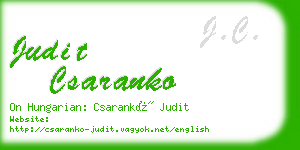 judit csaranko business card